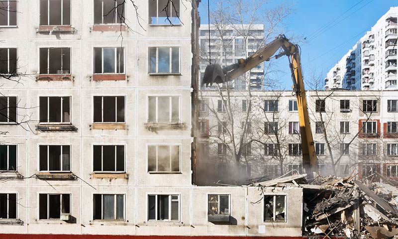 Up to 7,900 other soviet apartment blocks in moscow are to be torn down and replaced, in what will be one of the largest resettlement programmes in history.