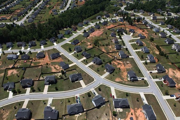 Suburban Atlanta … a sprawling city according to Demographia and Smart Growth America