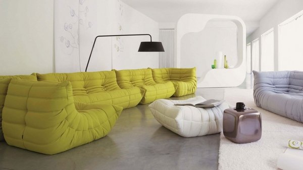 Cool sofa design floor couch ideas lime green white colors sectional sofa design