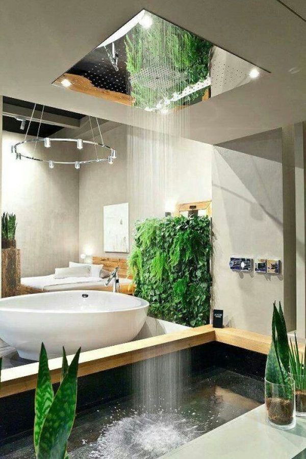 A luxurious shower for the nature lover