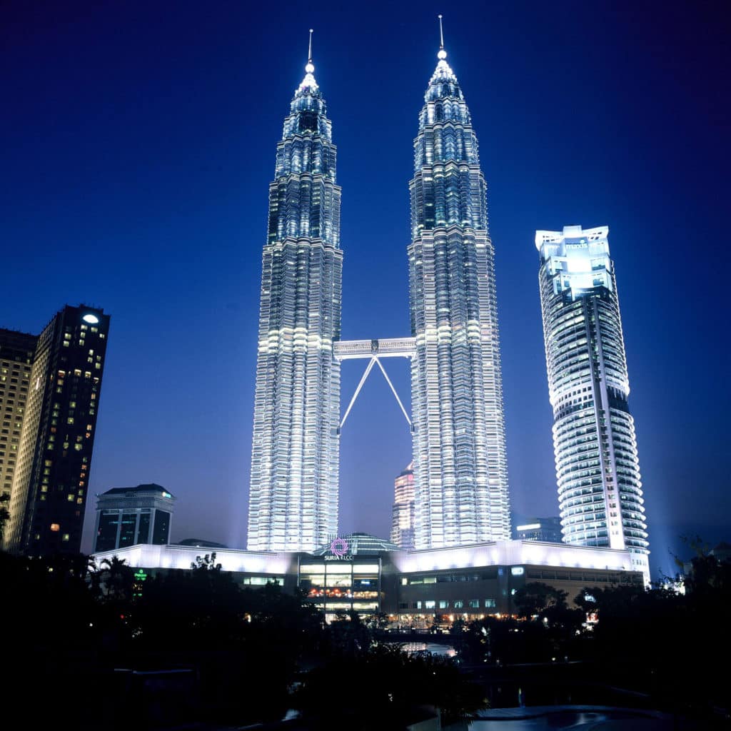 7. Petronas towers, kuala lumpur