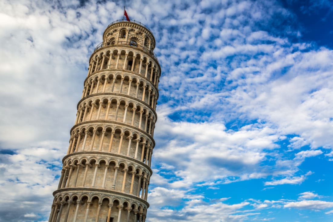 8. Leaning tower of pisa