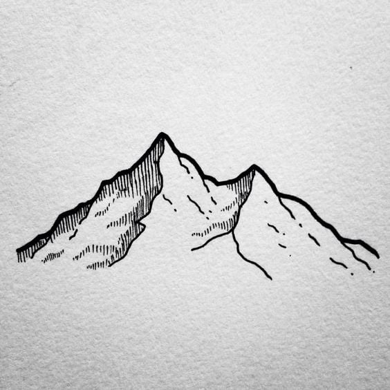 66.  just some outlines of a cliff