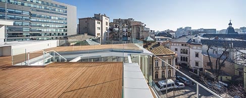 Aaron florian residential building terrace view foto © cosmin dragomir
