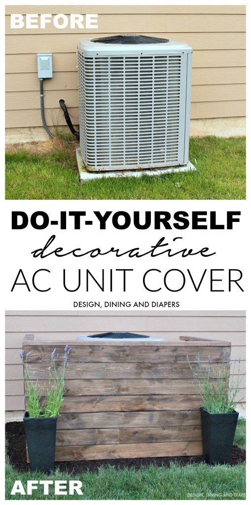 Diy decorative ac unit cover tutorial 1