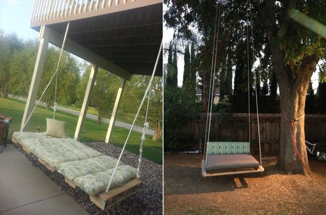 Epic pallet swing ideas enjoying the outdoors freely 2