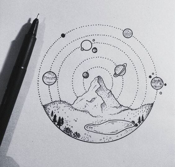 2. Journey into the centre of the solar system – an artist's sketch