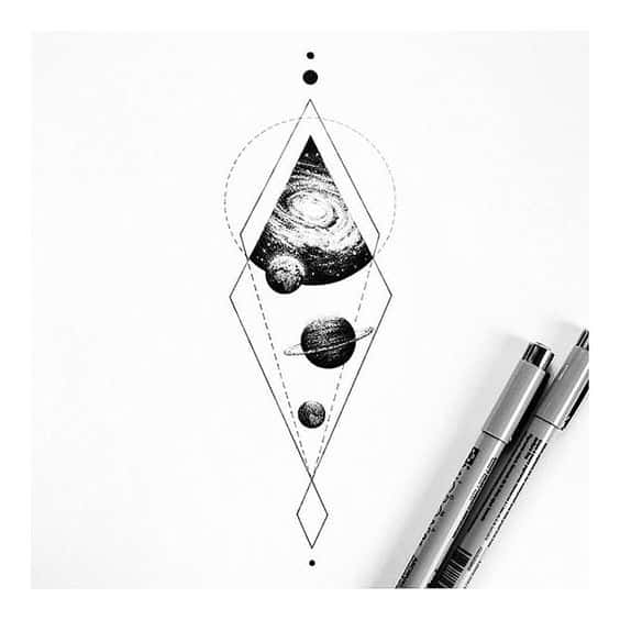 47. Geometry and the universe by insta_blackwork