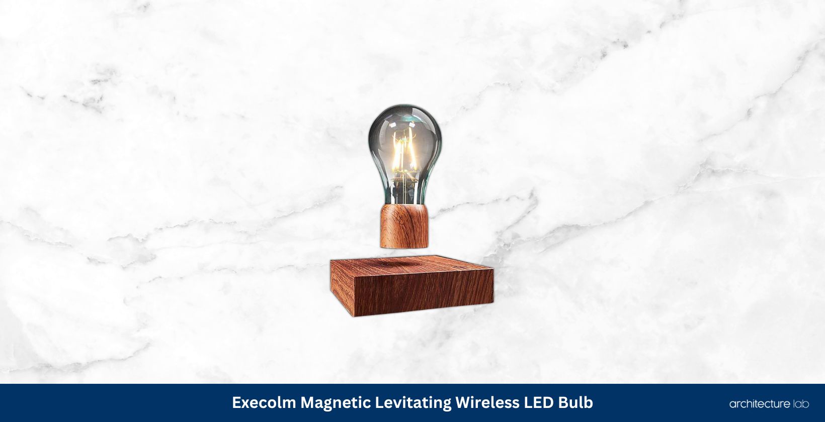 Exekoml magnetic levitating floating wireless led light bulb