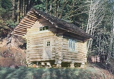 Rustic nordic cabin