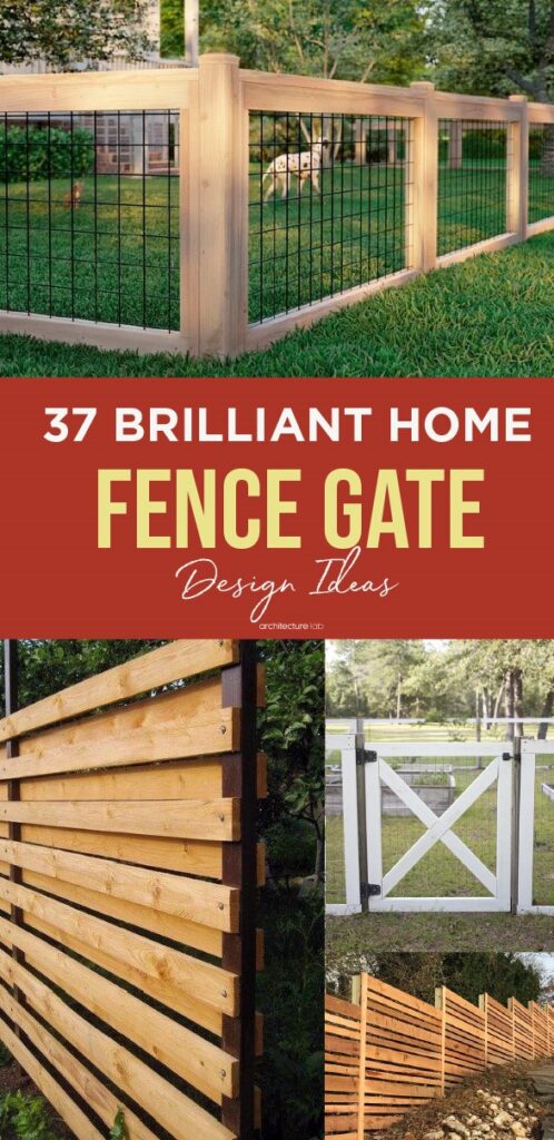 37 brilliant home fence gate design ideas to protect your home in style