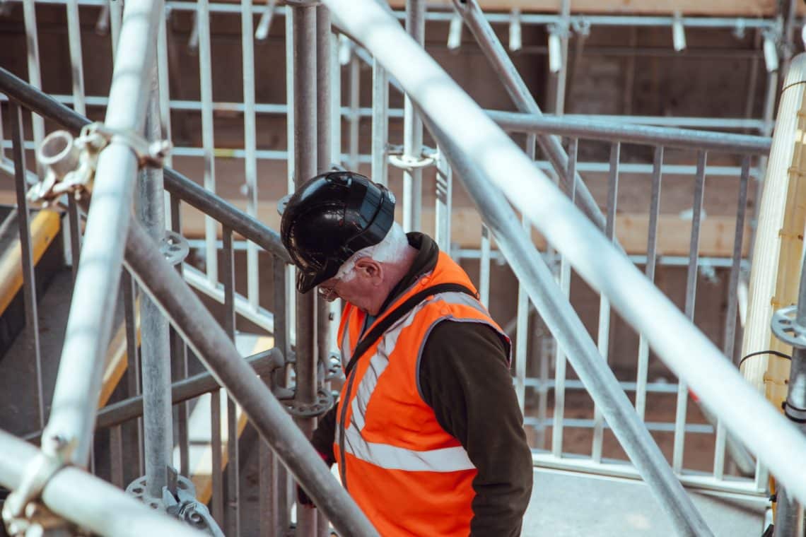 Lightweight hard hats for construction workers