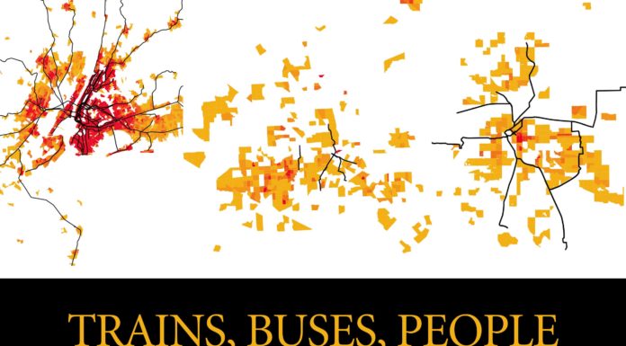 Trains, Buses, People cover