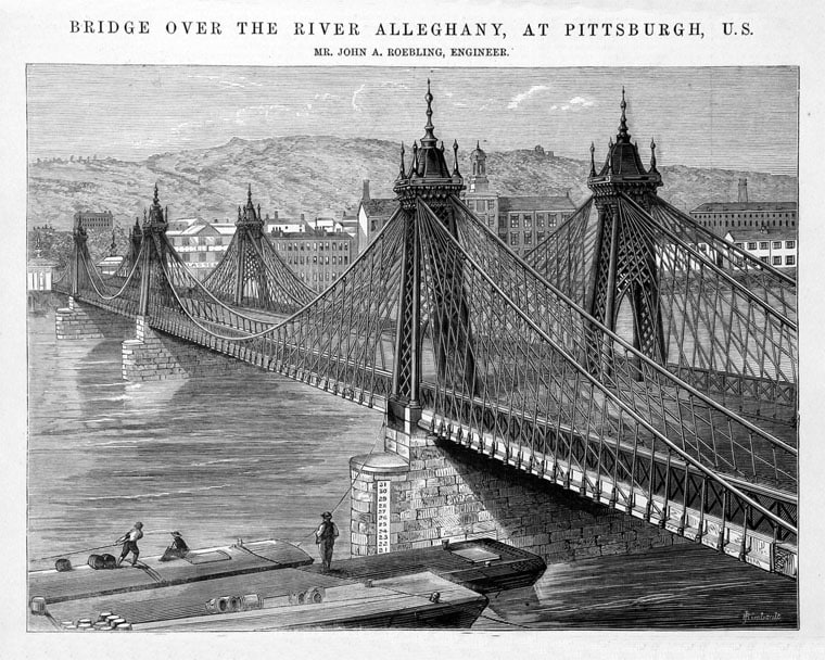 John augustus roebling brooklyn suspension bridges