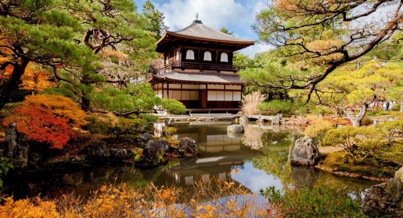 Ginkaku ji the silver pavilion scenic shot