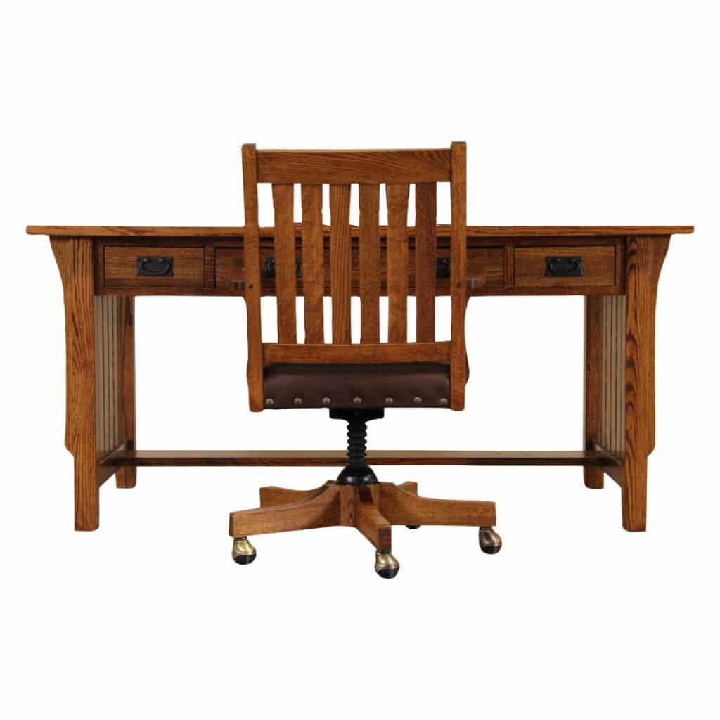 Craftsman or mission style office chairs
