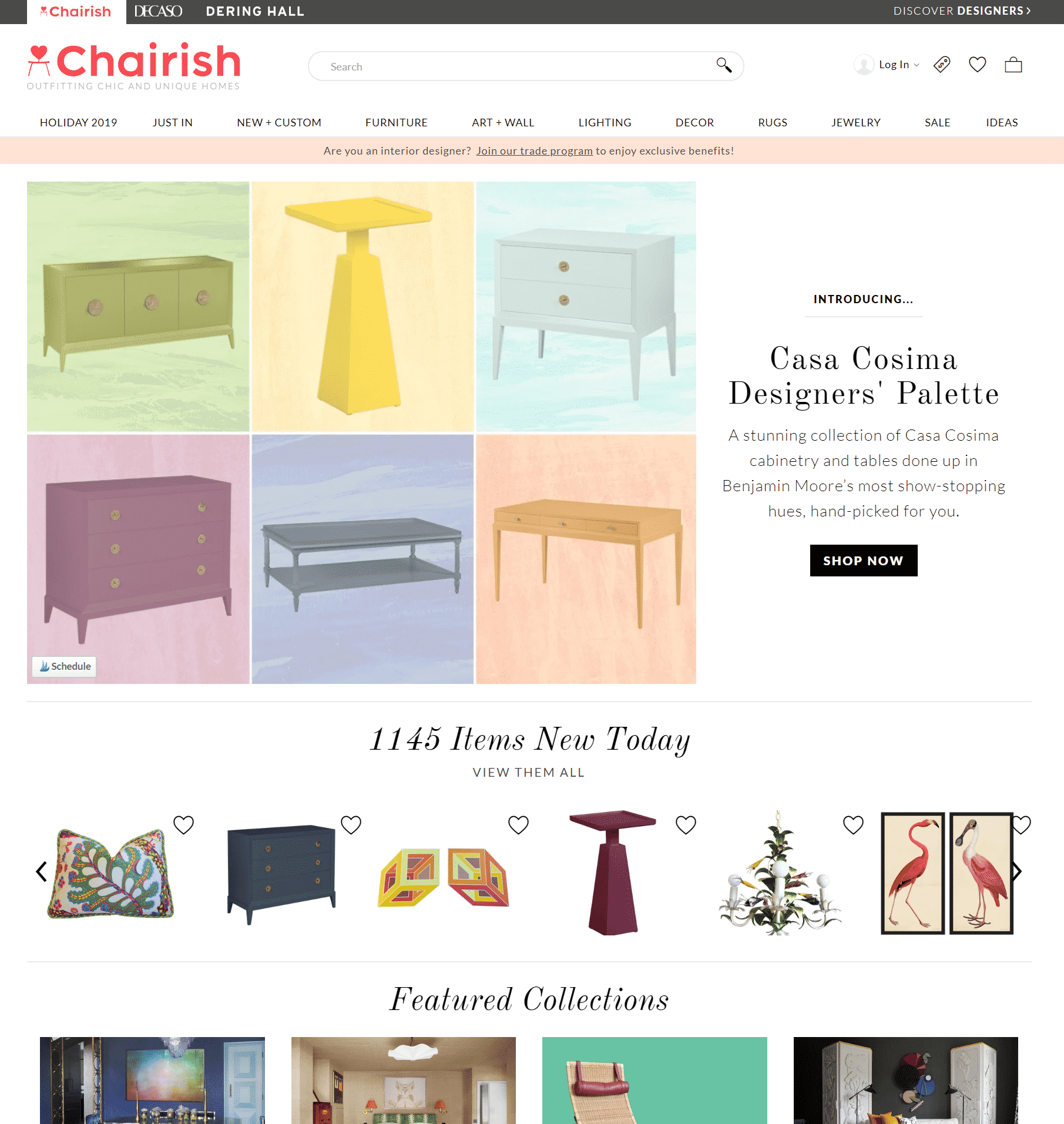 Chairish shopping on the internet