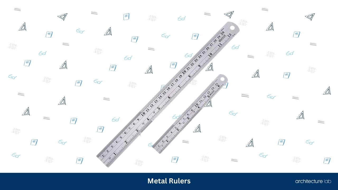 Metal rulers