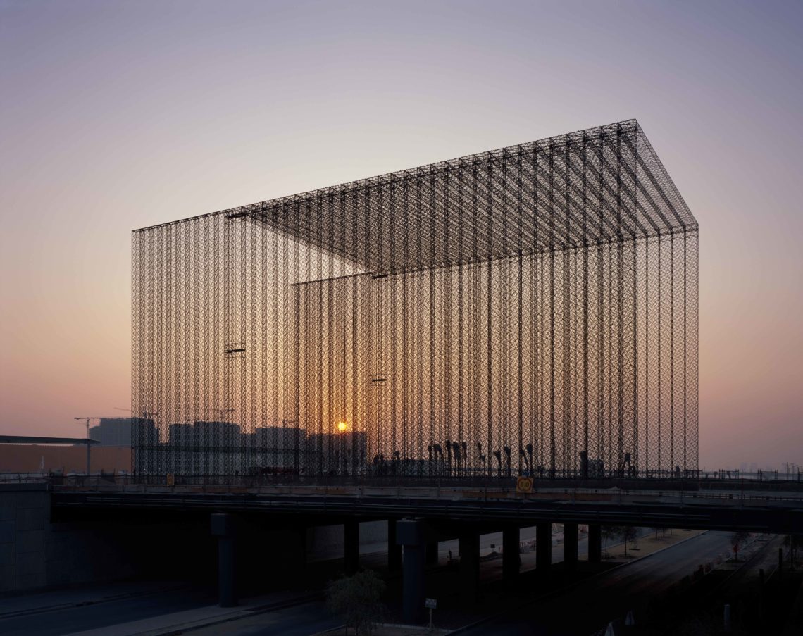 The expo 2021 dubai entry portals designed by asif khan - photo credit hélène binet