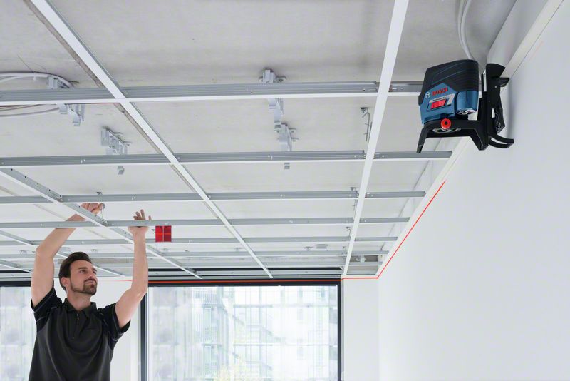 How to install ceiling grid perfectly using rotary laser level 1
