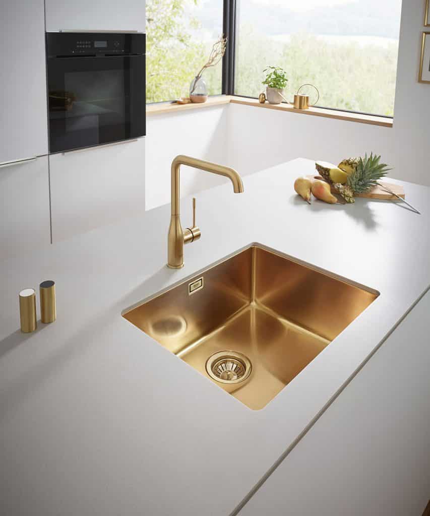 Kitchen trends grohe kitchen sink in brushed cool sunrise 853x1024 1