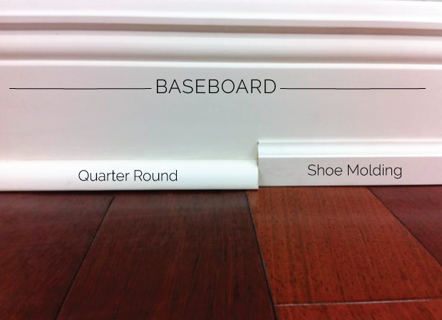 Quarter round vs. Shoe molding
