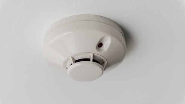 Smoke detector on the Ceiling