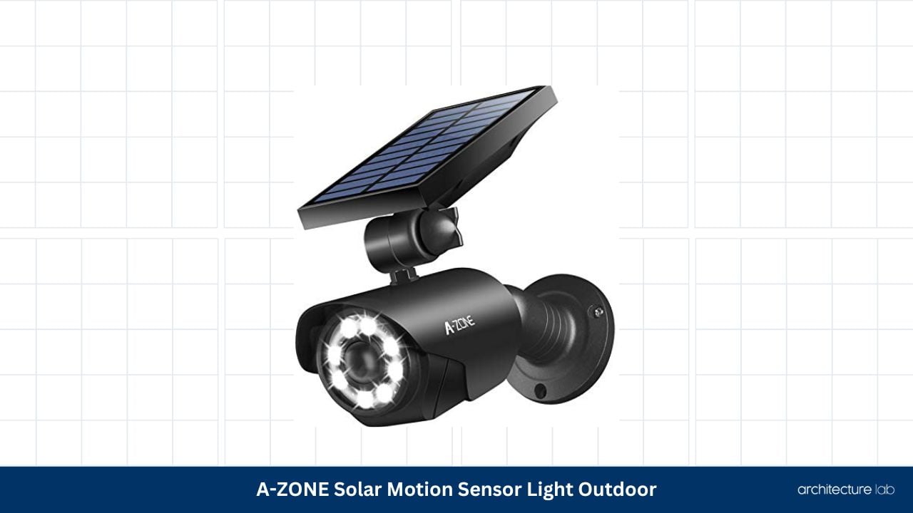 A zone solar motion sensor light outdoor
