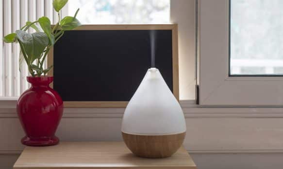 Air humidifier during work or for stay at home for relaxing time.