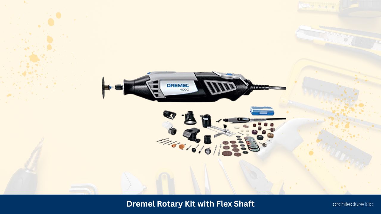 Dremel rotary kit with flex shaft