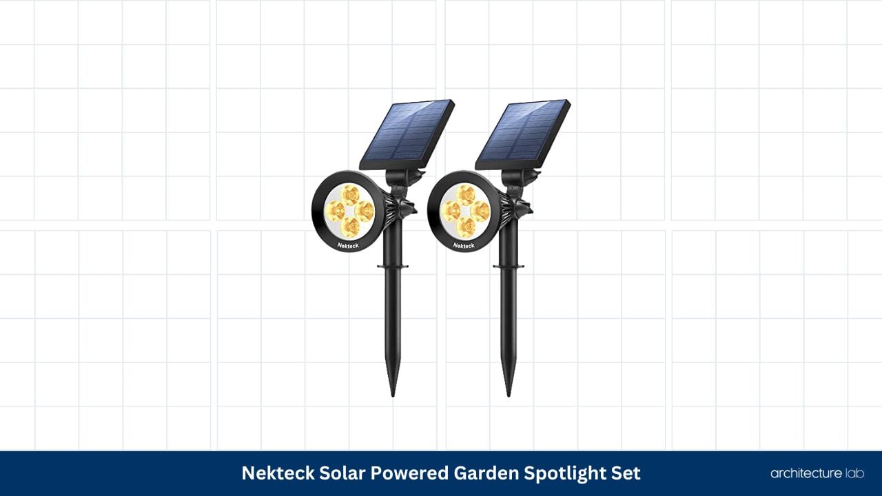 Nekteck solar powered garden spotlight set