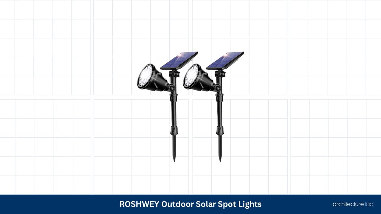Roshwey outdoor solar spot lights