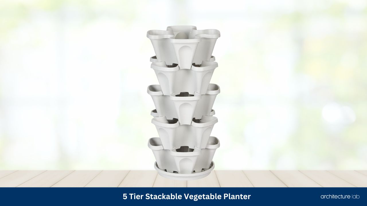 5 tier stackable vegetable planter