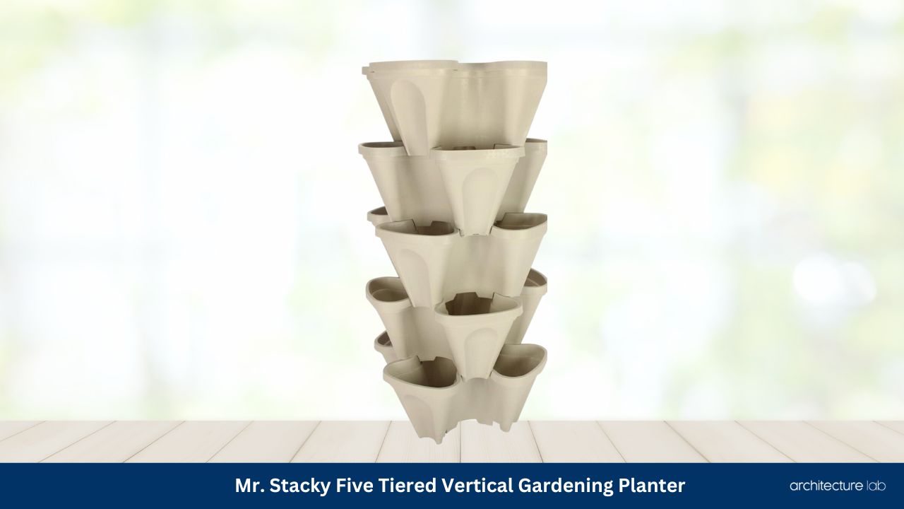 Mr. Stacky five tiered vertical gardening planter