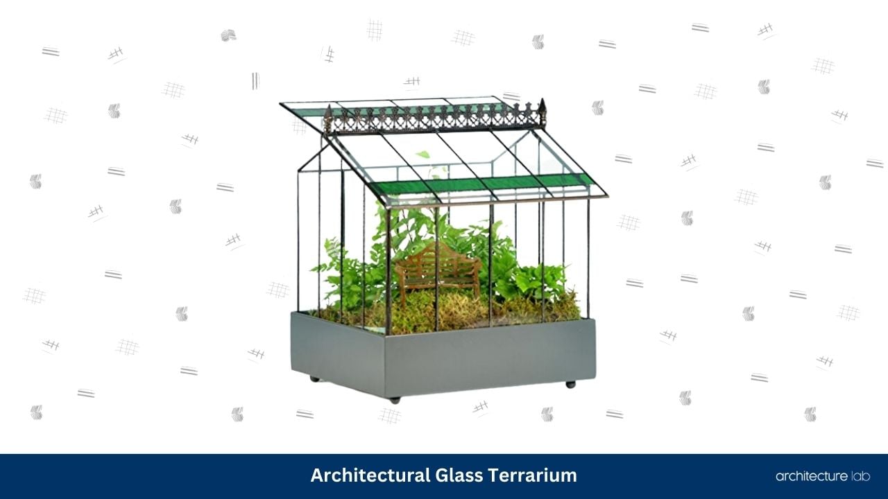 Architectural glass terrarium