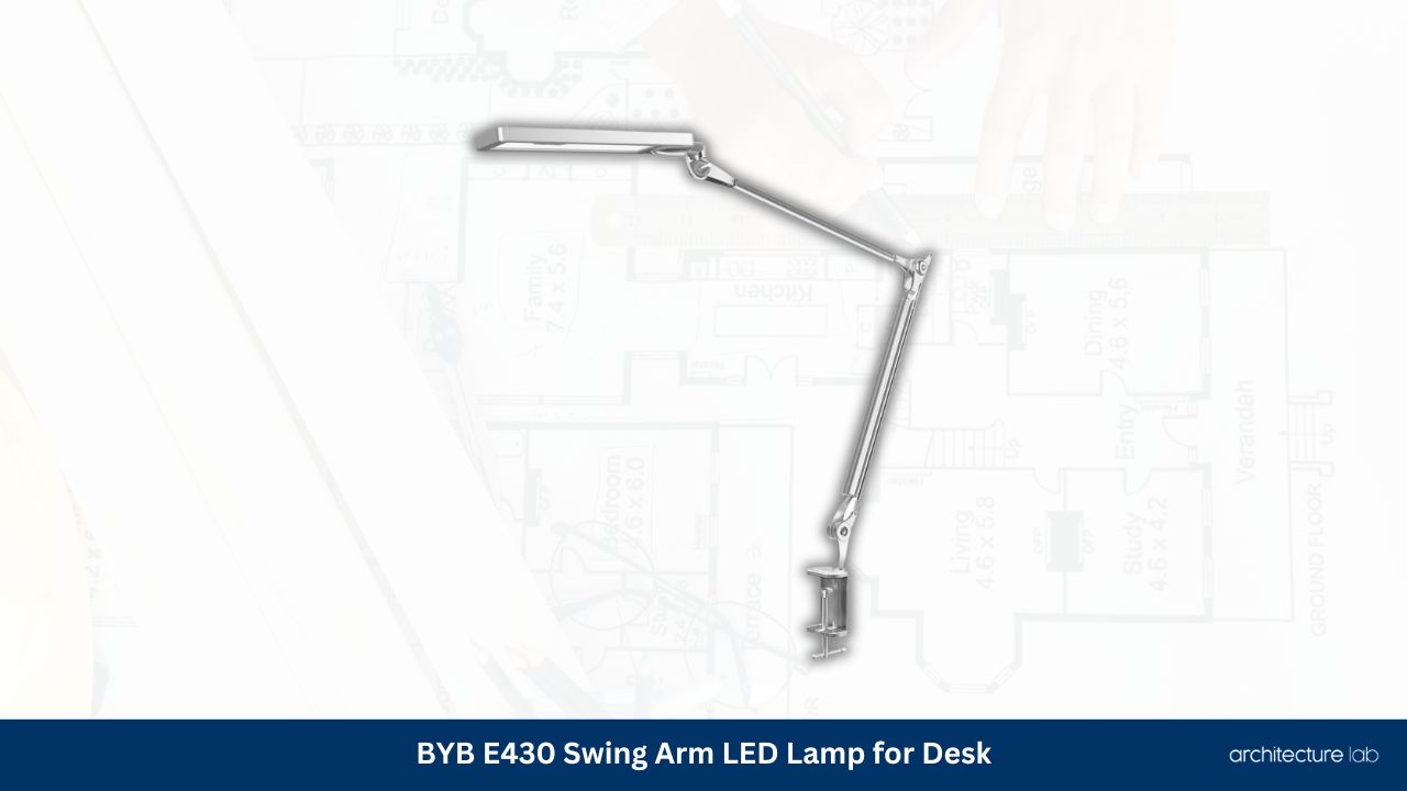Byb e430 swing arm led lamp for desk