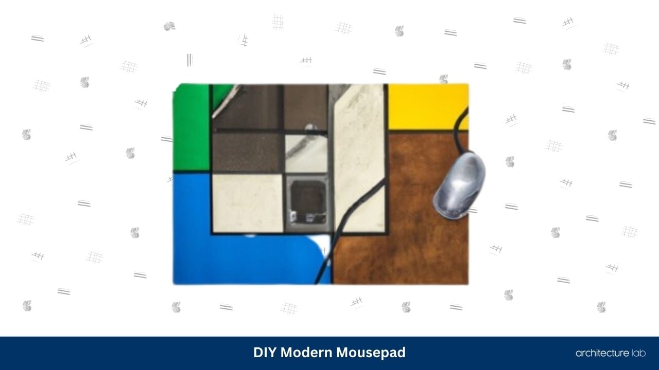 Diy modern mousepad