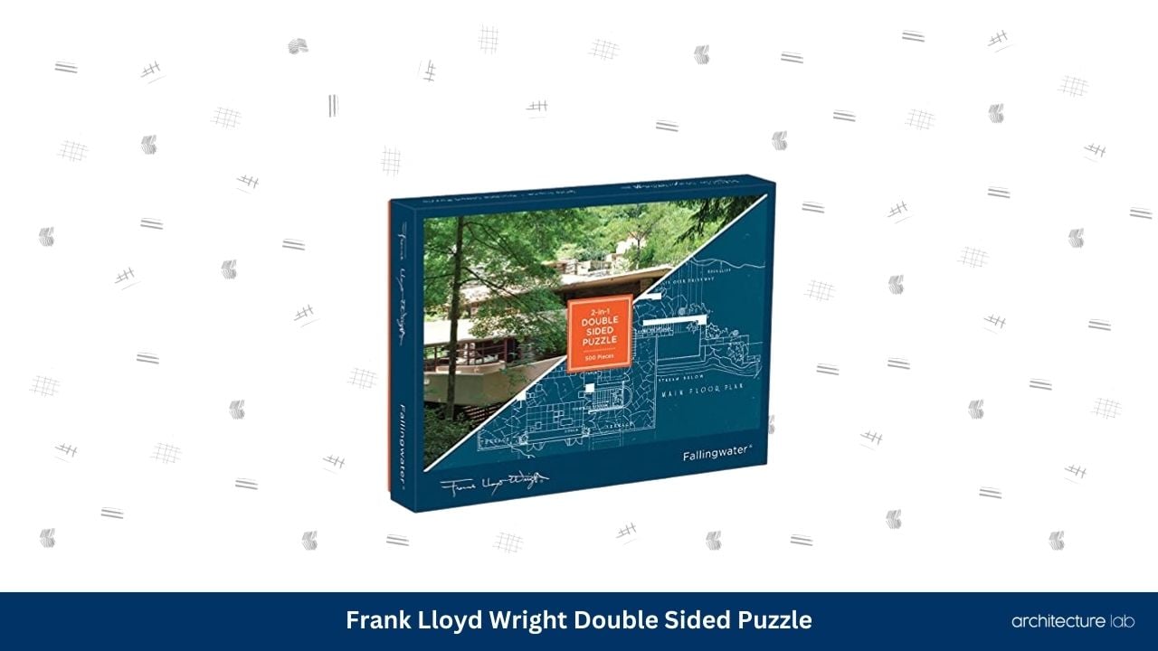 Frank lloyd wright double sided puzzle
