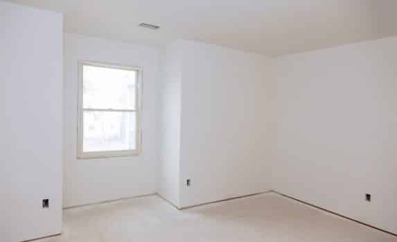 Interior construction of ،using of empty apartment with white wall
