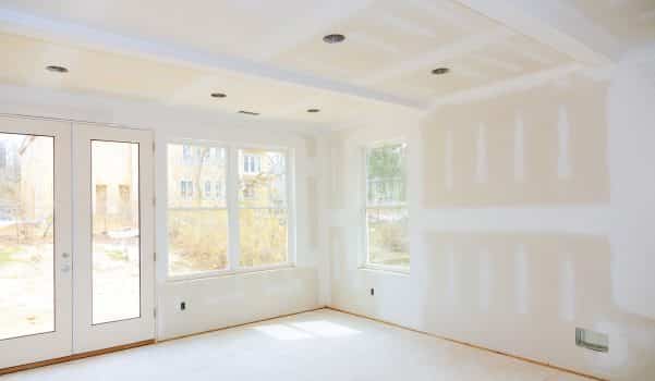 Construction building industry new home construction interior drywall tape a new home before installing