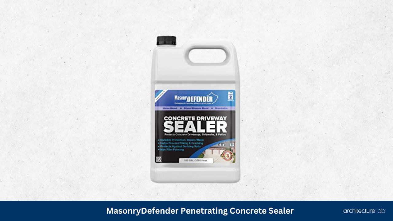 Masonrydefender penetrating concrete sealer