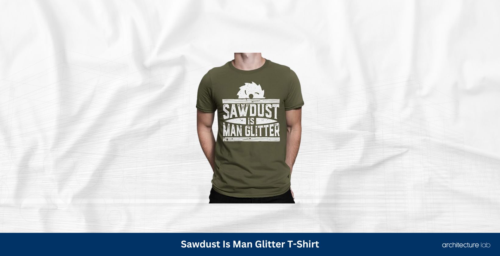Spiritforged apparel sawdust is man glitter mens t shirt