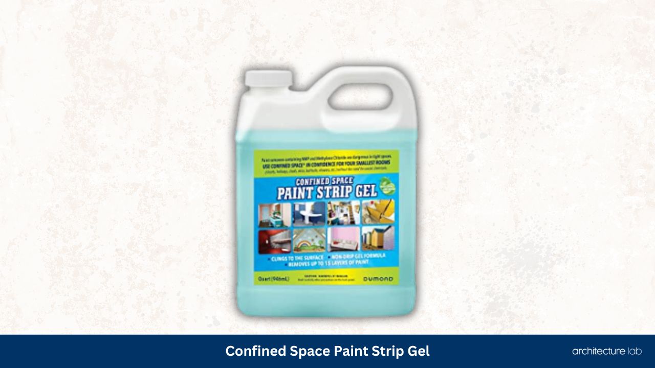 Confined space paint strip gel