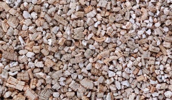 Vermiculite background. Exfoliated perlite and vermiculite texture background. Mineral used in gardening