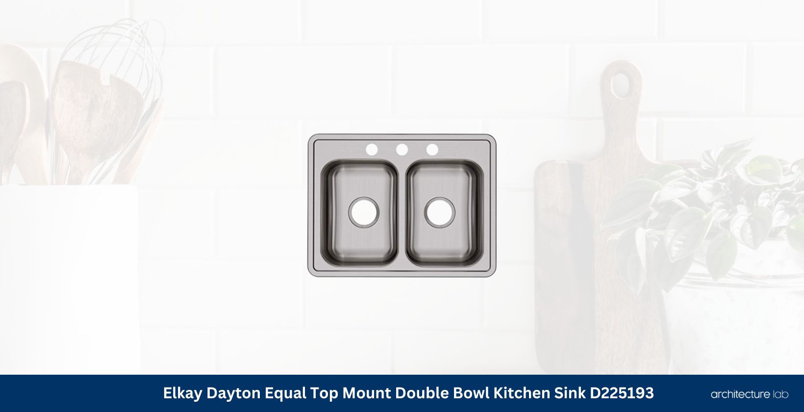 Elkay dayton top mount double bowl kitchen sink d225193