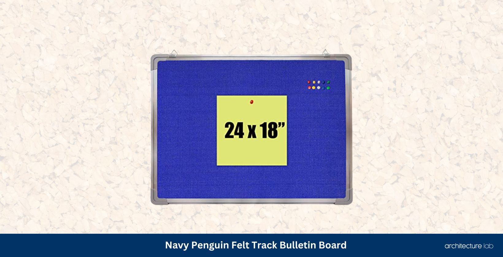 Navy penguin felt track bulletin board