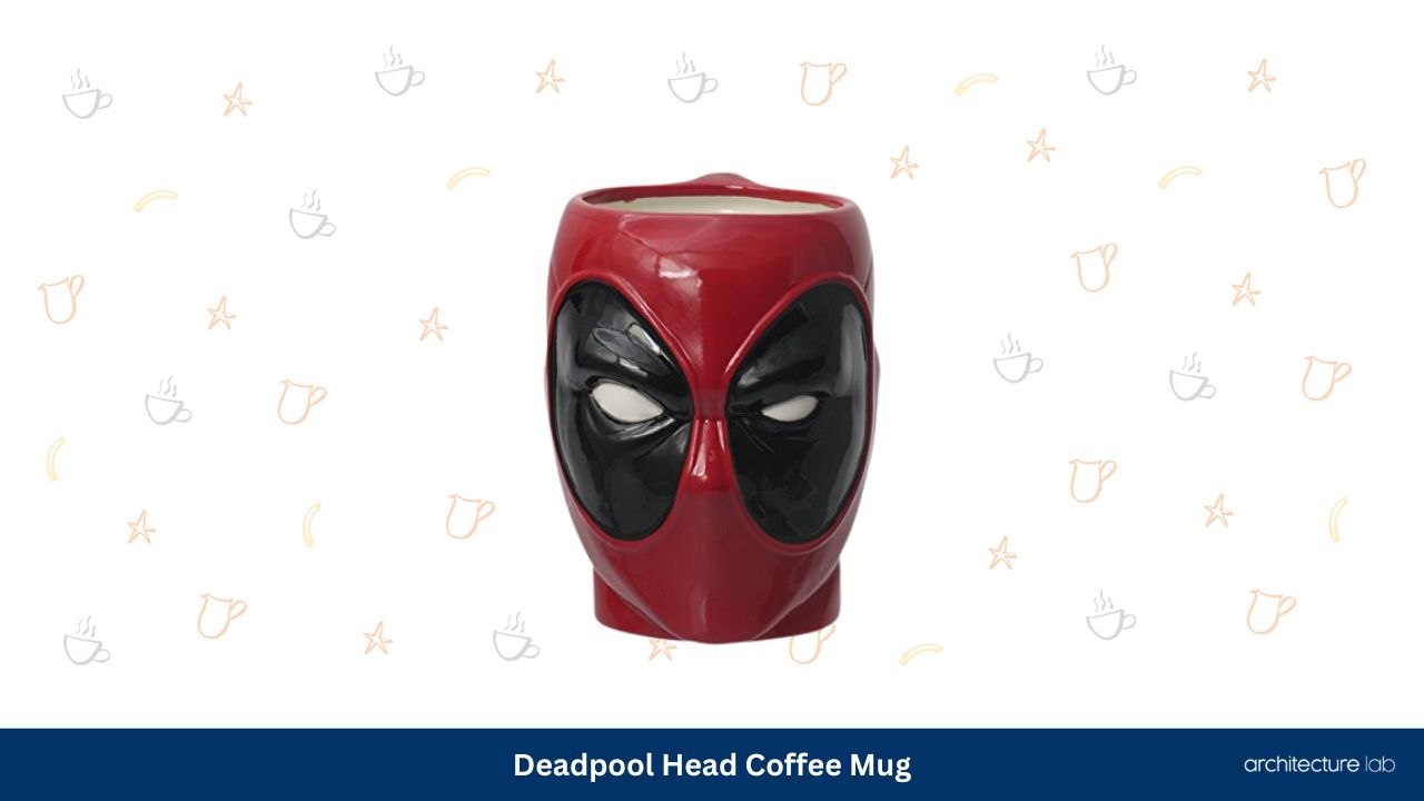 Deadpool head coffee mug
