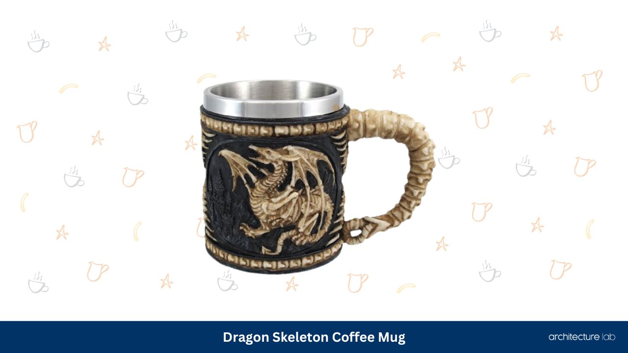 Dragon skeleton coffee mug