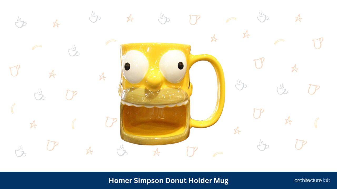 Homer simpson donut holder mug