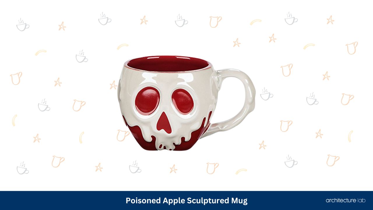 Poisoned apple sculptured mug